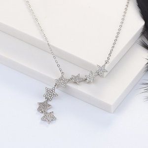 Star Necklace with micro CZ